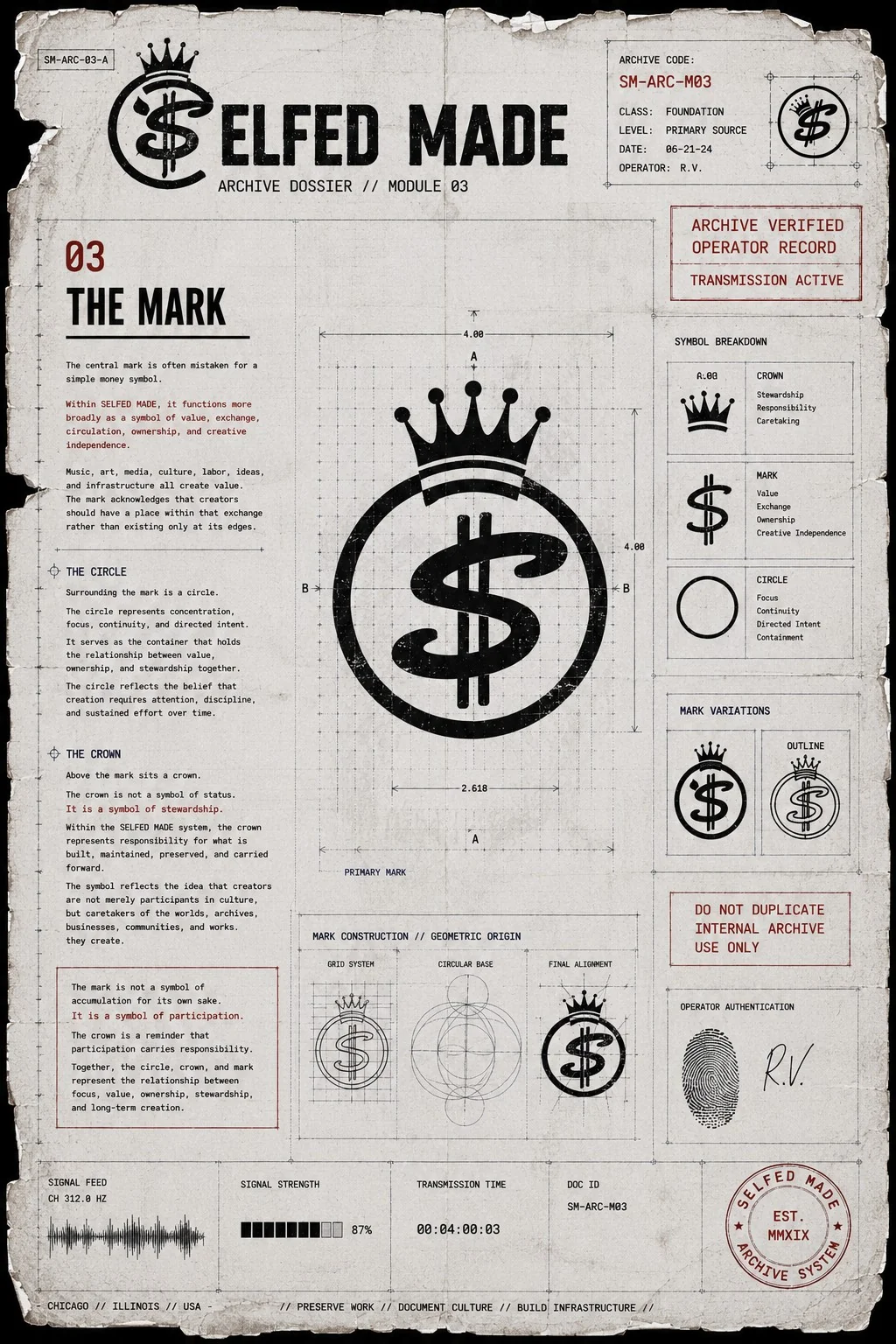 Module 03 — The Mark archive dossier image
